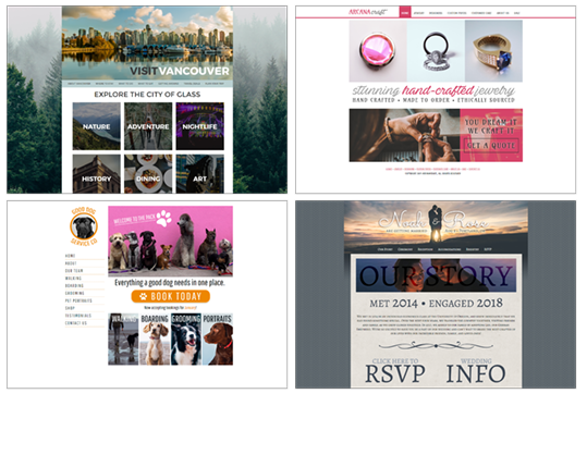 Beautifully customizable websites