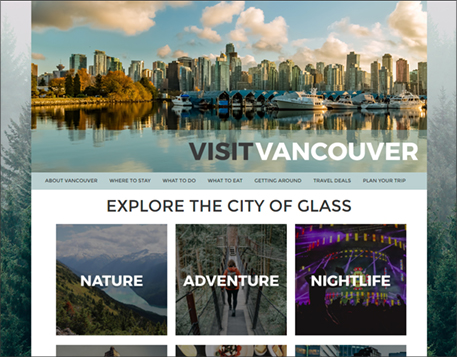 Beautiful Website Designs like this tourism website